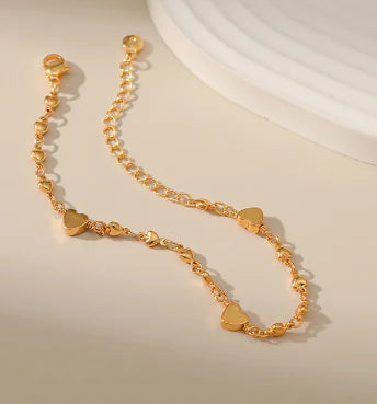 Gold Heart Bracelet