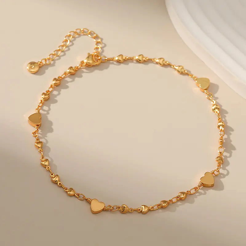 Gold Heart Bracelet