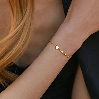 Gold Heart Bracelet