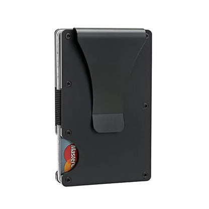 Carbon Fiber Metal Minimalist Slim Credit Card Holder Men Wallet Carteira for Men RFID Cashback Bank Cardholder Case Walet Money